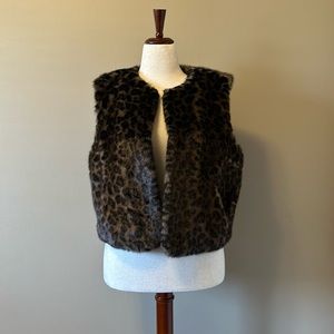 Faux fur vest